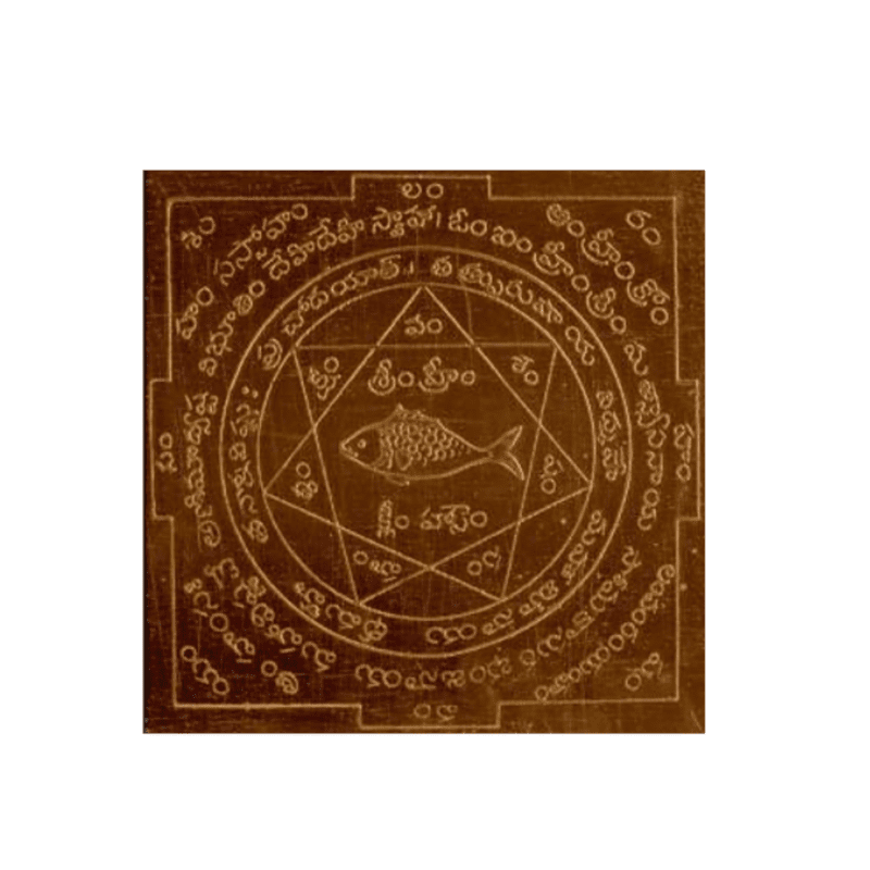 Pure Copper Matsya Yantra for Home