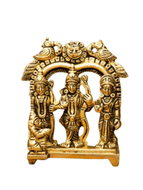 Pure Brass Ram Darbar Murti