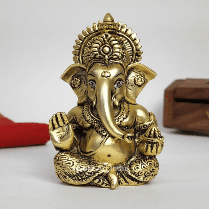 Brass Lord Ganesha, Vighnaharta Idol