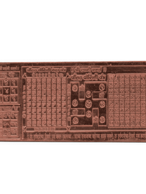 64 (Chausath) Yogini Yantra (Copper)