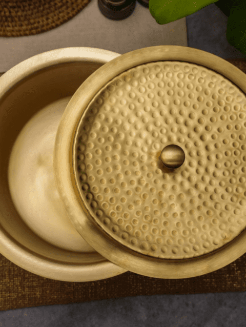 brass bhagona, patila