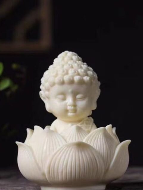Lotus Baby Buddha for Car Dashboard