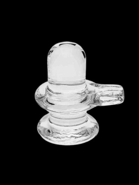 Crystal Glass shivling Car Dashboard