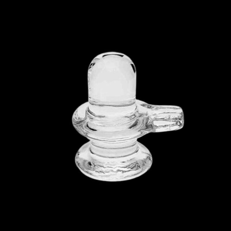 Crystal Glass shivling Car Dashboard