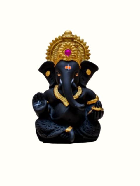 Black and Golden ganesha for car dashboard