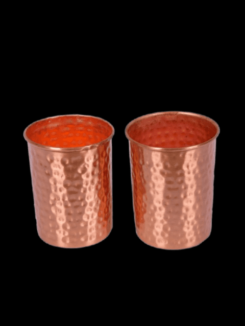 Hammered Copper Glass 2